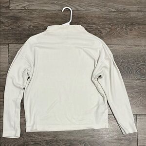 Uniqlo Cream Mock Neck Long Sleeve